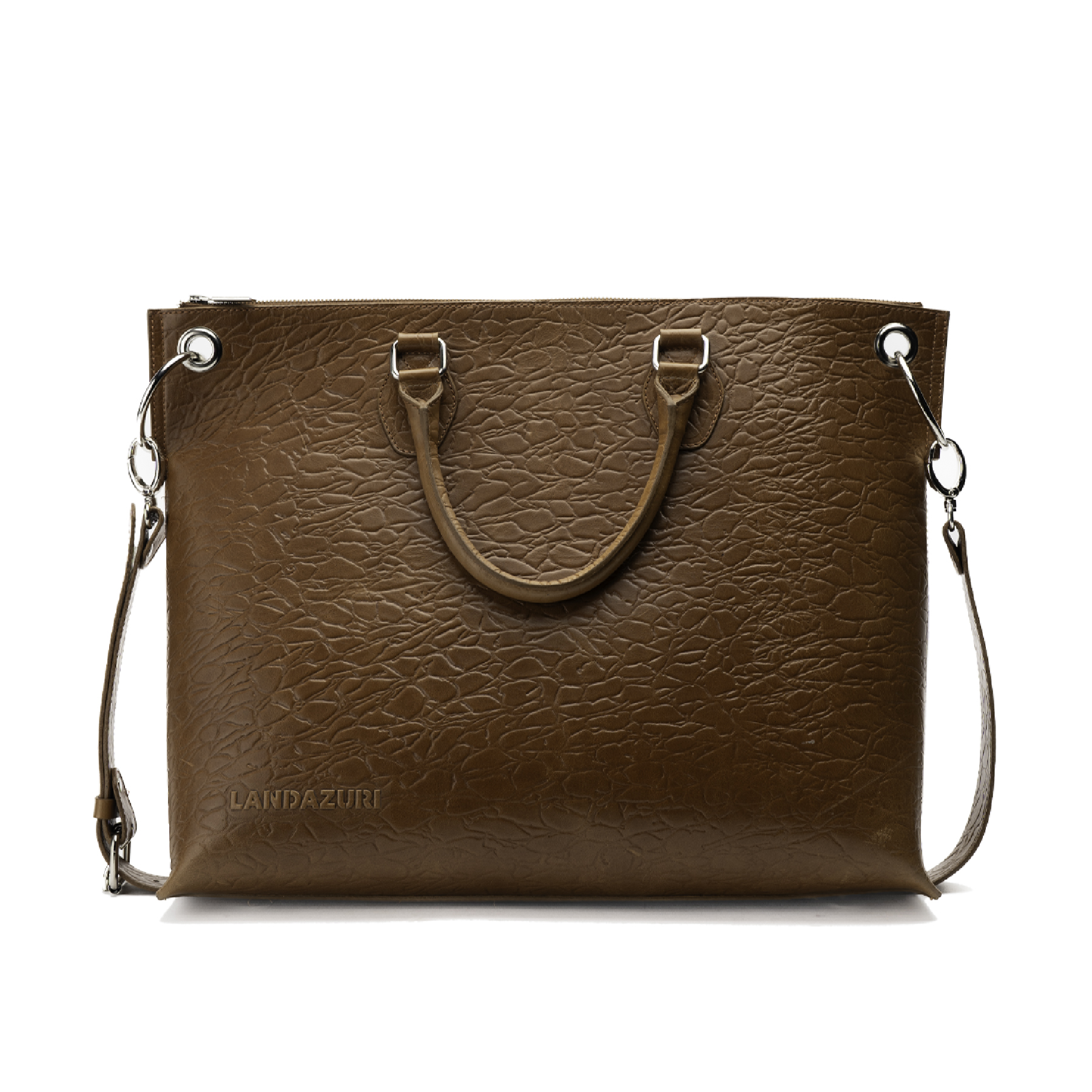BOLSO DE DISEÑADOR CAFE CANTERA LANDAZURI - 1