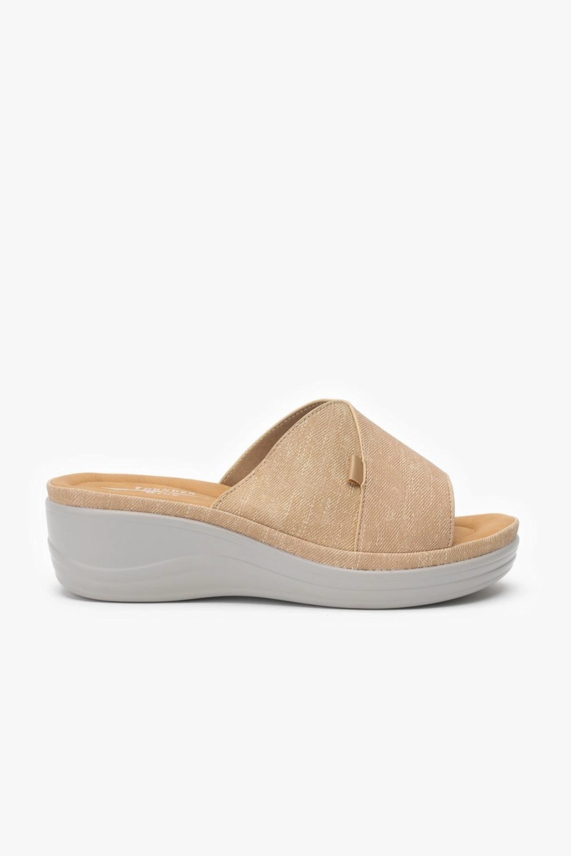SANDALIA CASUAL MUJER BEIGE WIX CHINITOWN - 1