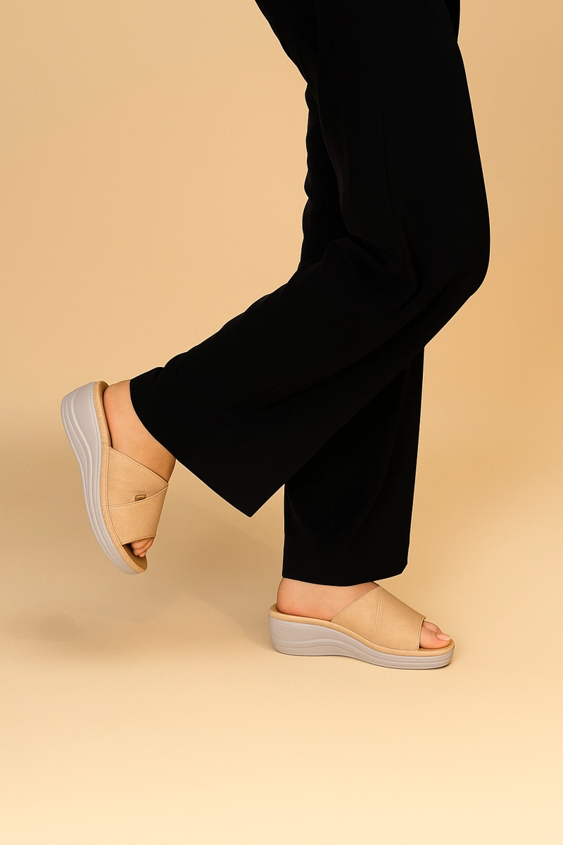 SANDALIA CASUAL MUJER BEIGE WIX CHINITOWN - 6