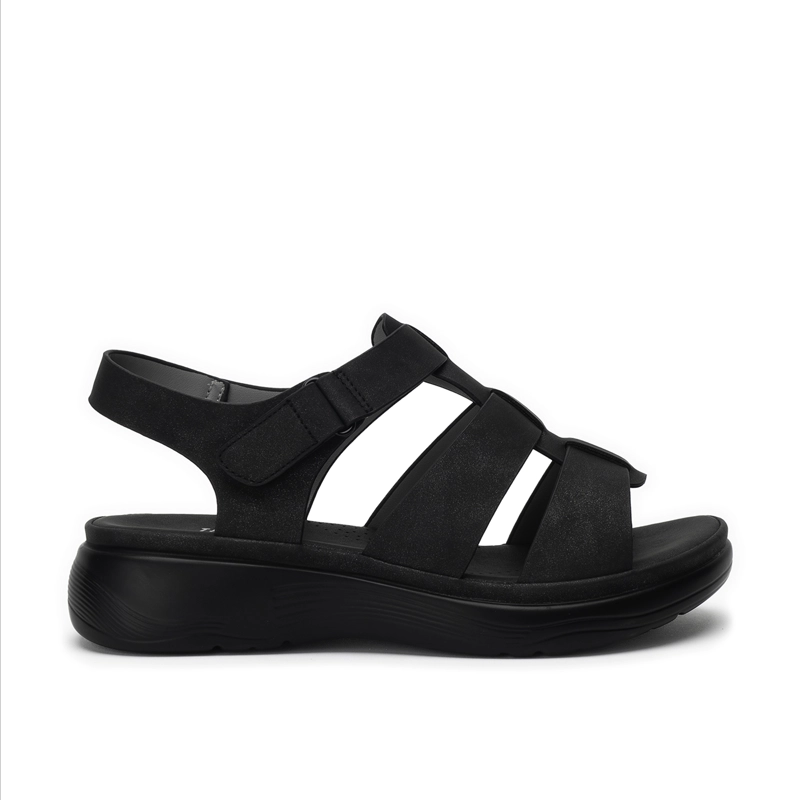SANDALIA CASUAL MUJER NEGRO BASS CHINITOWN - 1