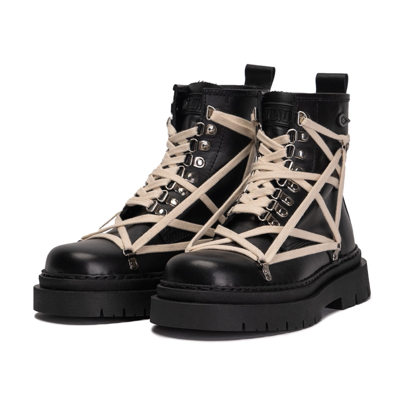 BOTOTO CUERO ASTAR GOTH NEGRO LANDAZURI - 5