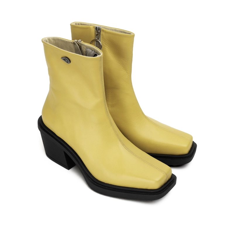 BOTIN CUERO HELA AMARILLO LANDAZURI - 5