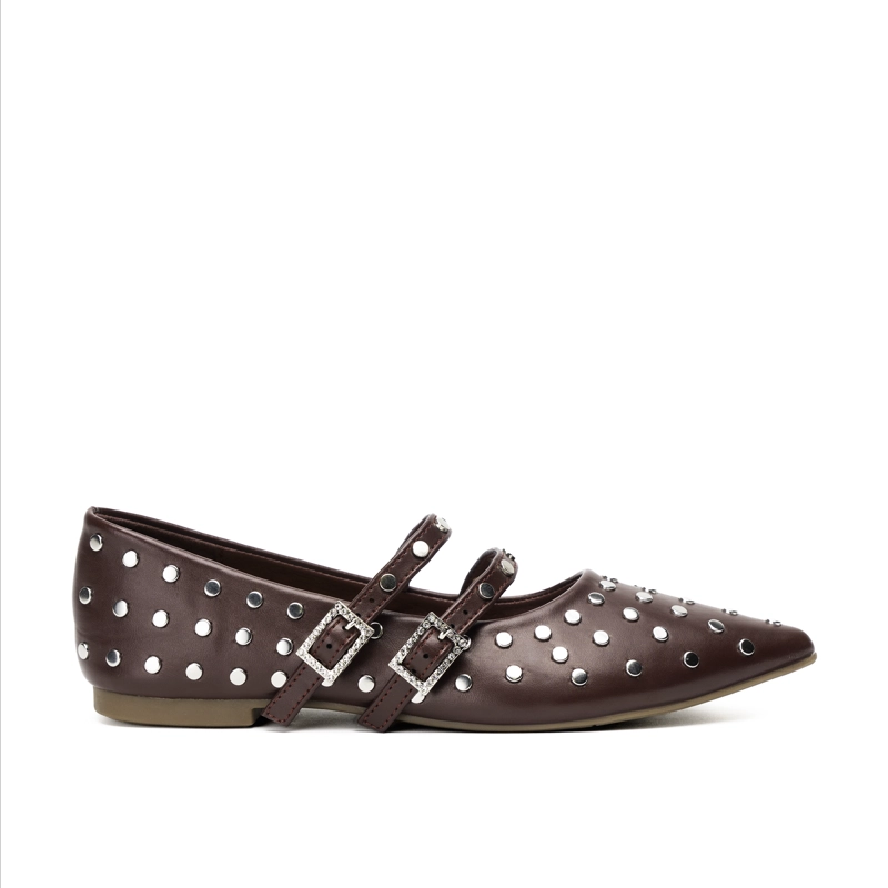 BALLERINA CASUAL MUJER TACHA VINO TINTO CHINITOWN - 1