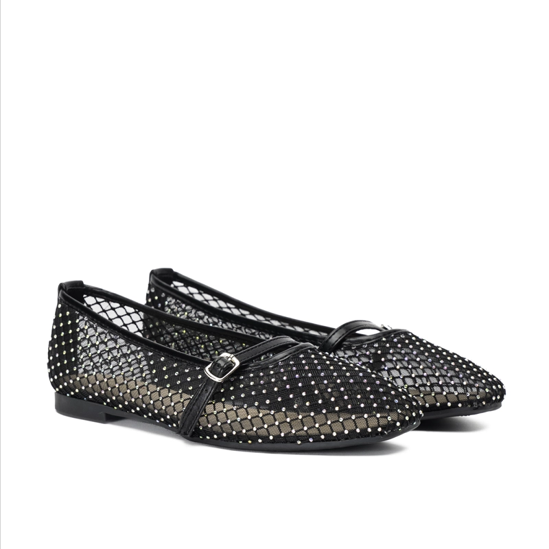 BALLERINA CASUAL MUJER BRILLO NEGRO CHINITOWN - 2