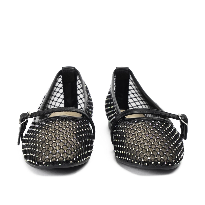 BALLERINA CASUAL MUJER BRILLO NEGRO CHINITOWN - 3