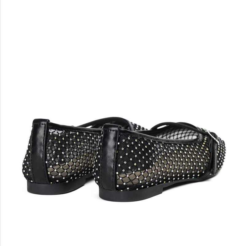BALLERINA CASUAL MUJER BRILLO NEGRO CHINITOWN - 4