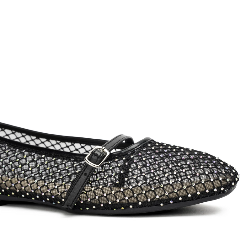 BALLERINA CASUAL MUJER BRILLO NEGRO CHINITOWN - 6