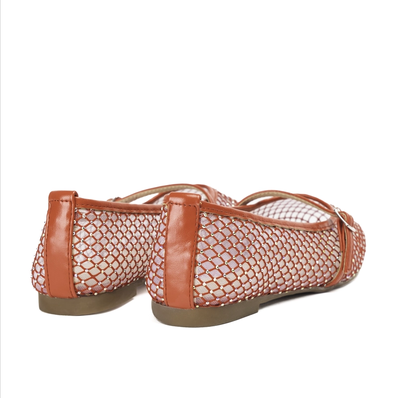 BALLERINA CASUAL MUJER BRILLO ROJO CHINITOWN - 4
