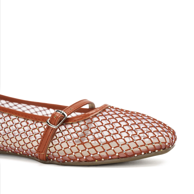 BALLERINA CASUAL MUJER BRILLO ROJO CHINITOWN - 6