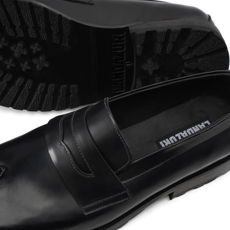 ZAPATO CUERO TABI NEGRO LANDAZURI - 7