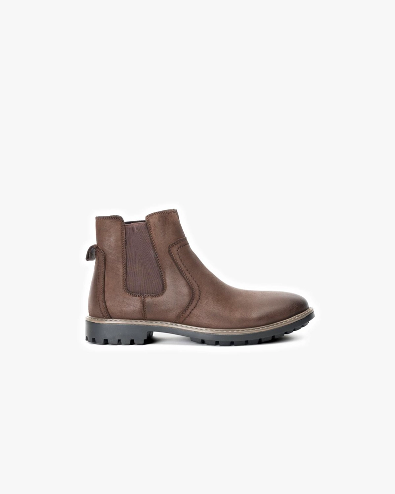 BOTIN CUERO HOMBRE ALOIS CAFE  OSCURO ZAMETA - 1