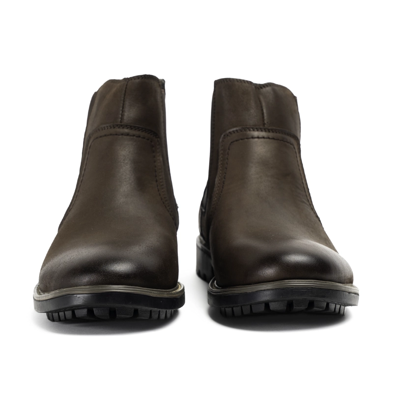 BOTIN CUERO HOMBRE ALOIS CAFE  OSCURO ZAMETA - 4