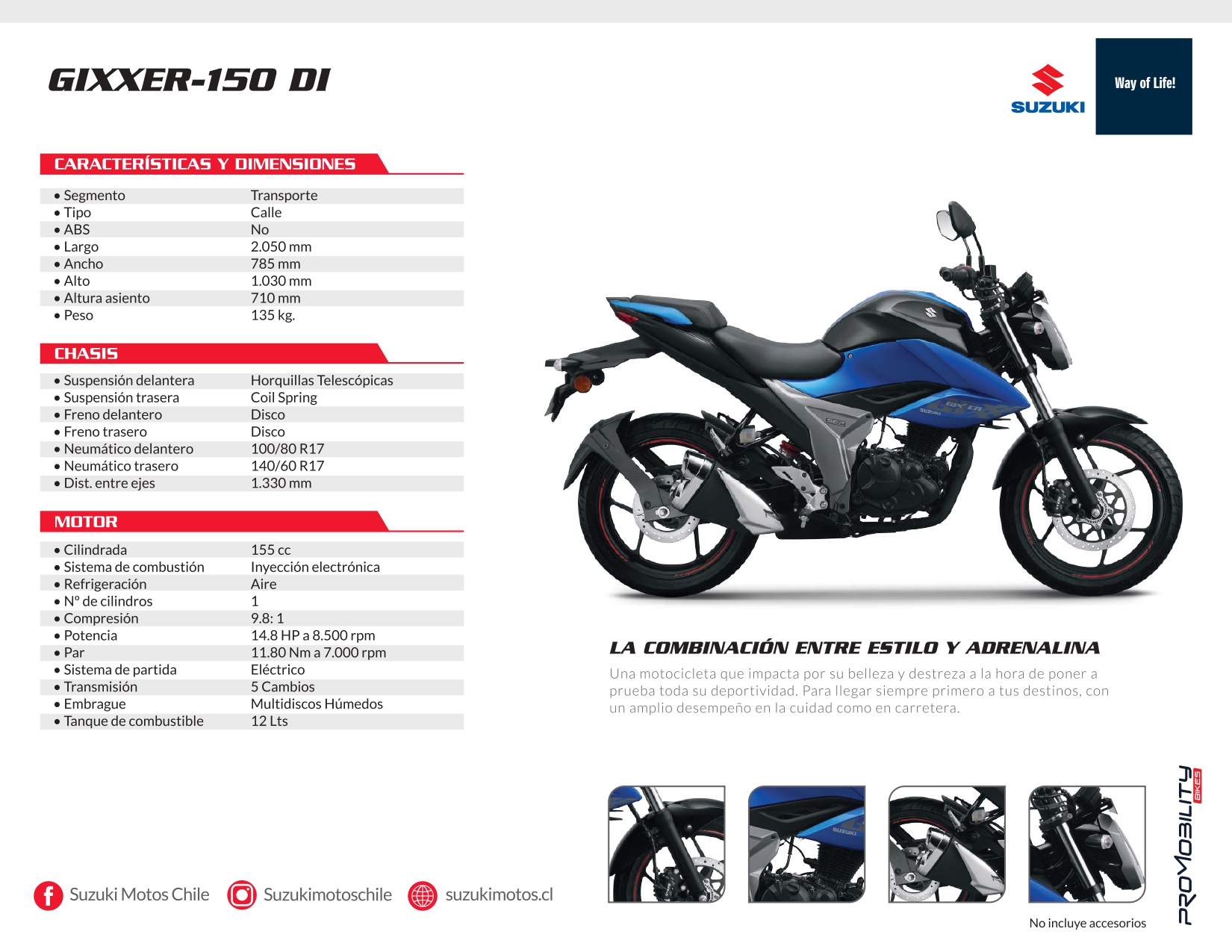 MOTO SUZUKI GIXXER 150 DI - 3
