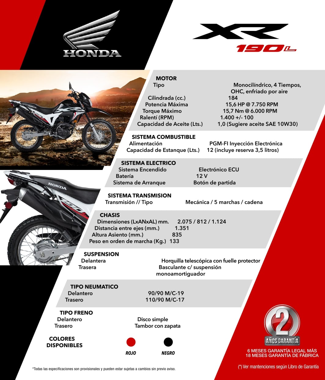 MOTO HONDA XR190 L - 3