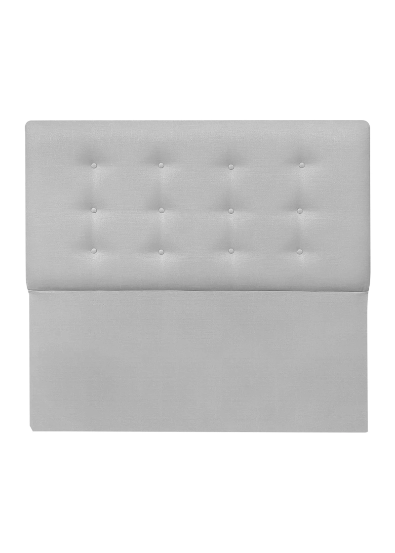 RESPALDO DE CAMA BOTONE  PREMIUM LINO GRIS PLATA - KING - 2