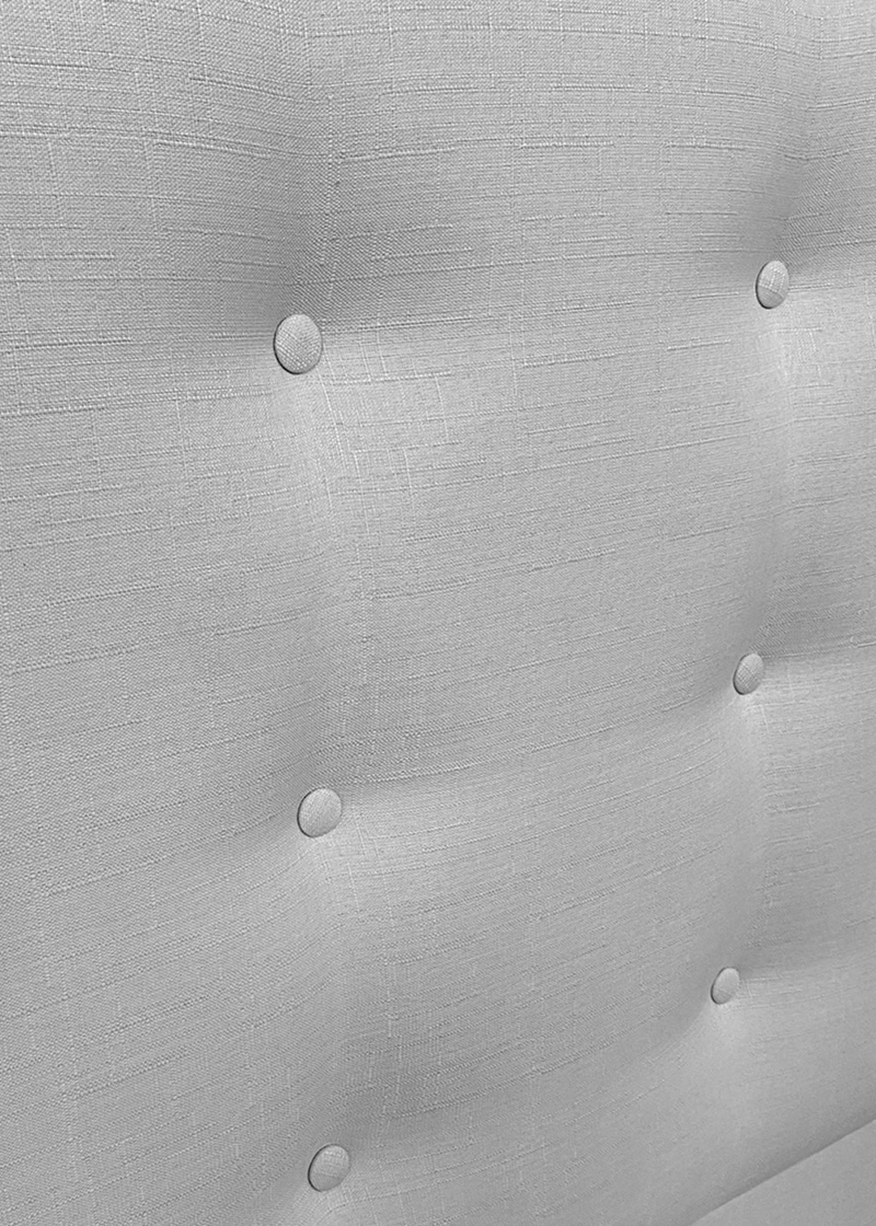 RESPALDO DE CAMA BOTONE  PREMIUM LINO GRIS PLATA - KING - 3