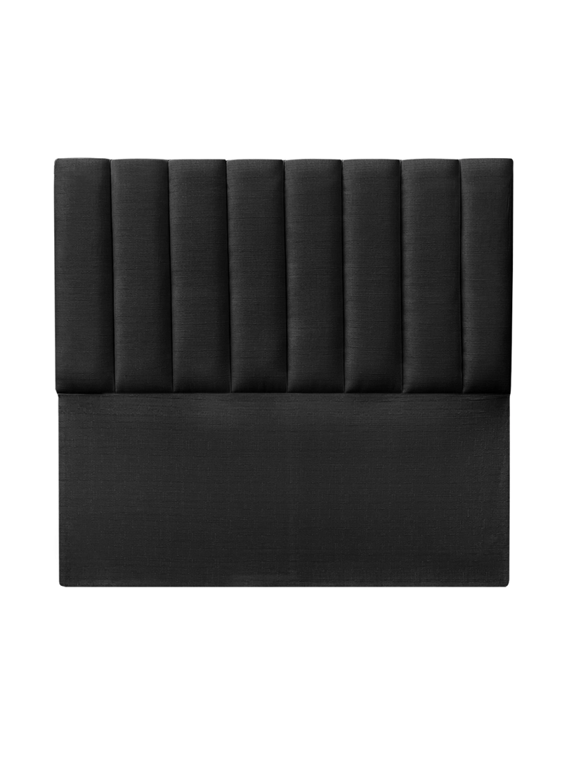 RESPALDO DE CAMA TUBULAR VERTICAL LINO GRAFITO - KING - 2