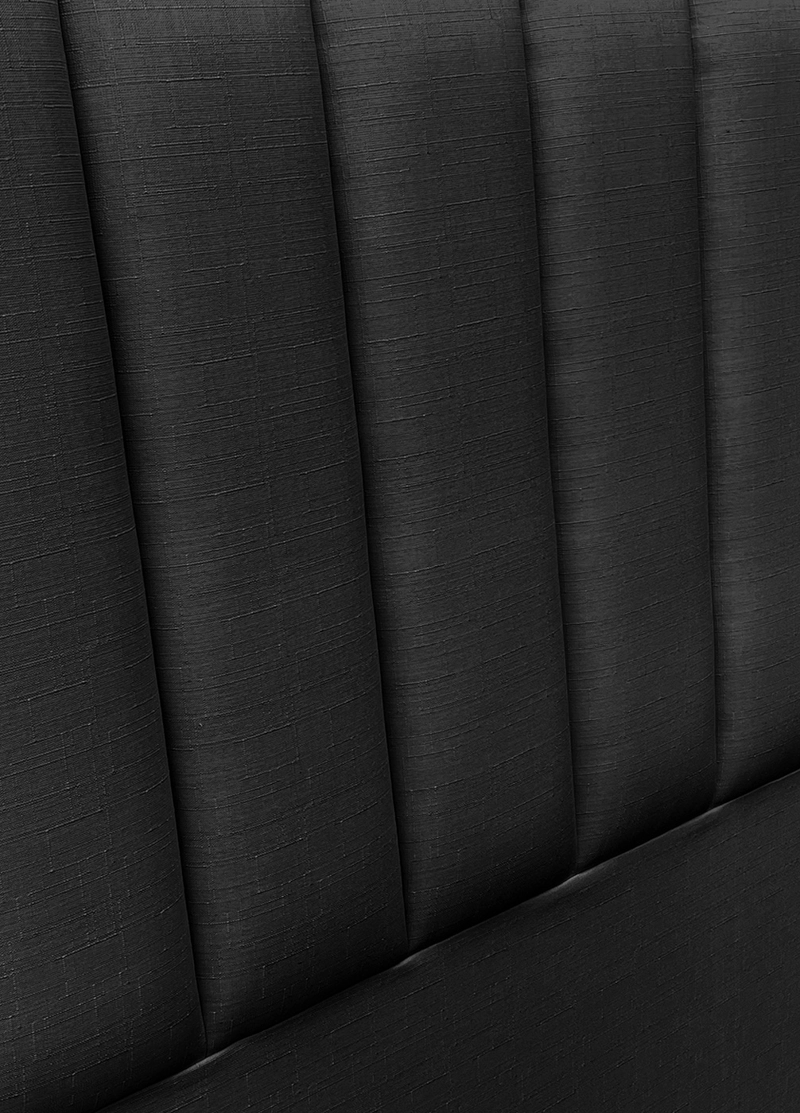 RESPALDO DE CAMA TUBULAR VERTICAL LINO GRAFITO - KING - 3