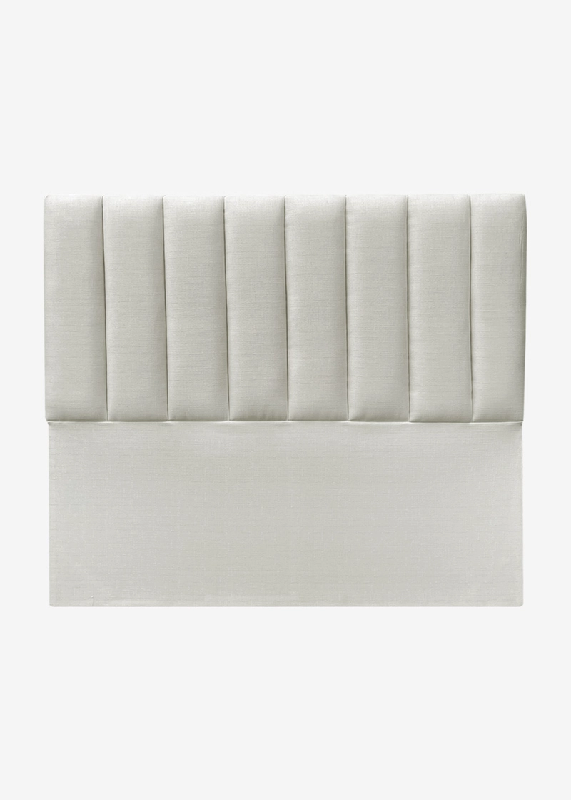 RESPALDO DE CAMA TUBULAR VERTICAL LINO CRUDO - KING - 2