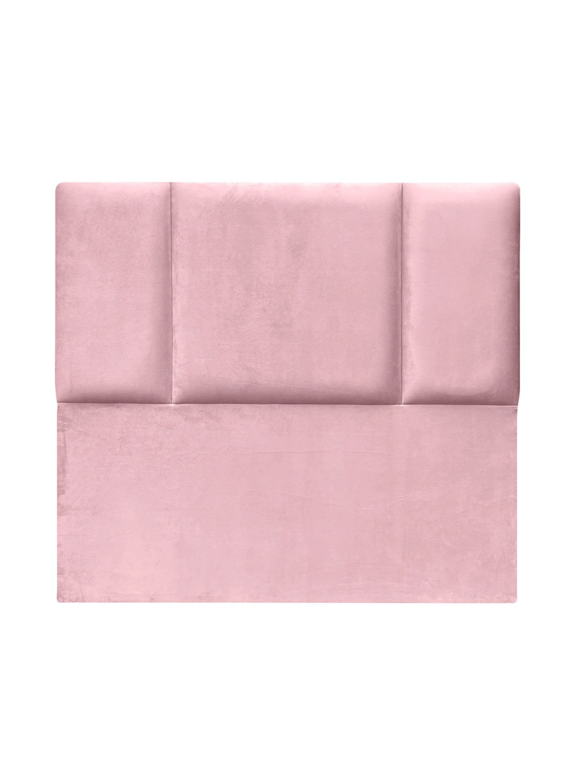 RESPALDO DE CAMA BLOCK FELPA ROSADO CLARO - KING - 2