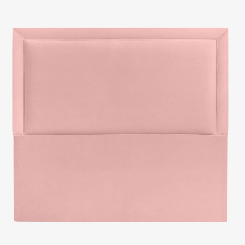 RESPALDO DE CAMA FLAT FRAME VIVO FELPA ROSADO CLARO - SUPER KING - 2