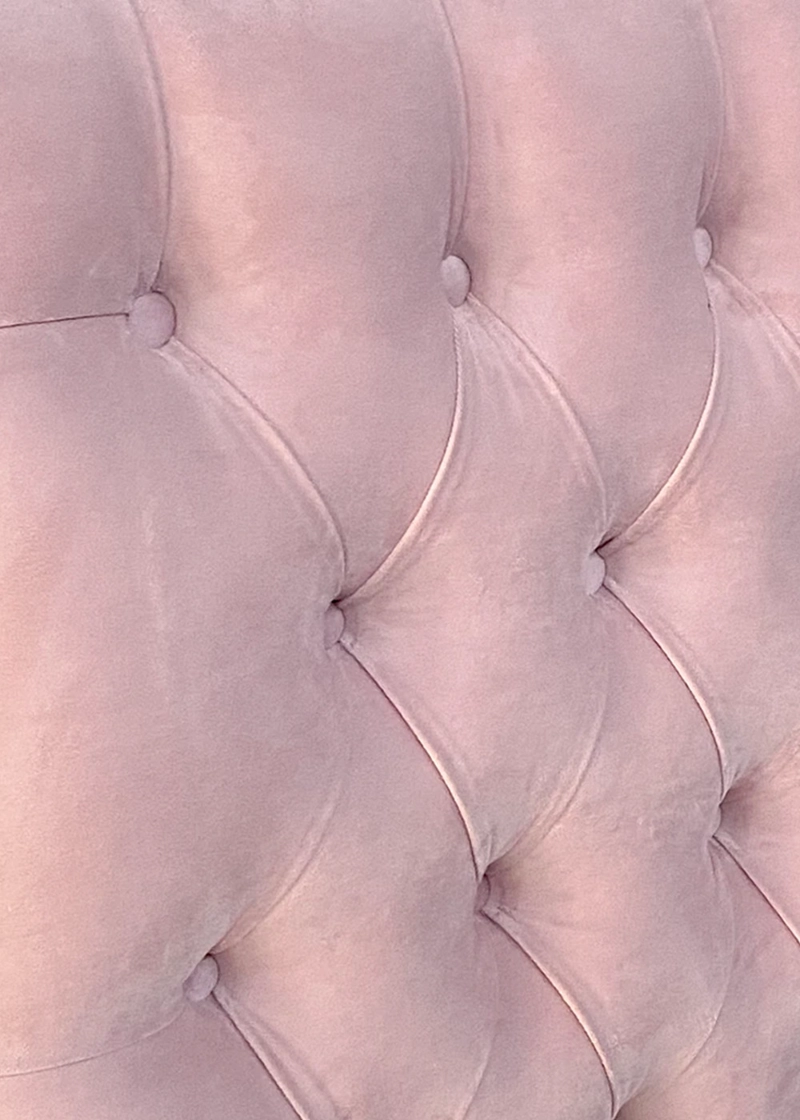RESPALDO DE CAMA CAPITONE  PREMIUM FELPA ROSADO CLARO - KING - 3