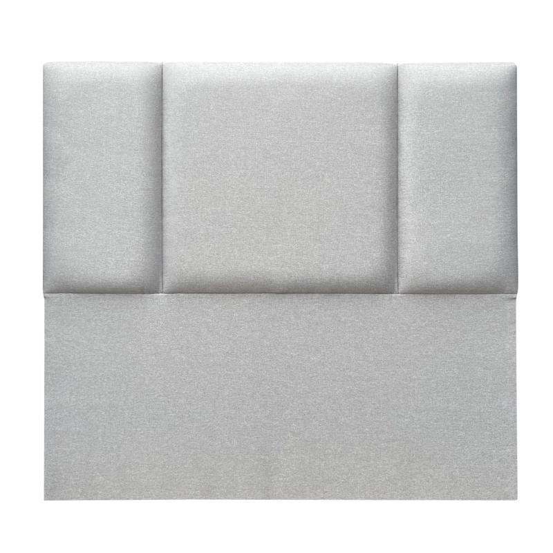 RESPALDO DE CAMA BLOCK LINO GRIS PLATA - 1 PLAZA - 2