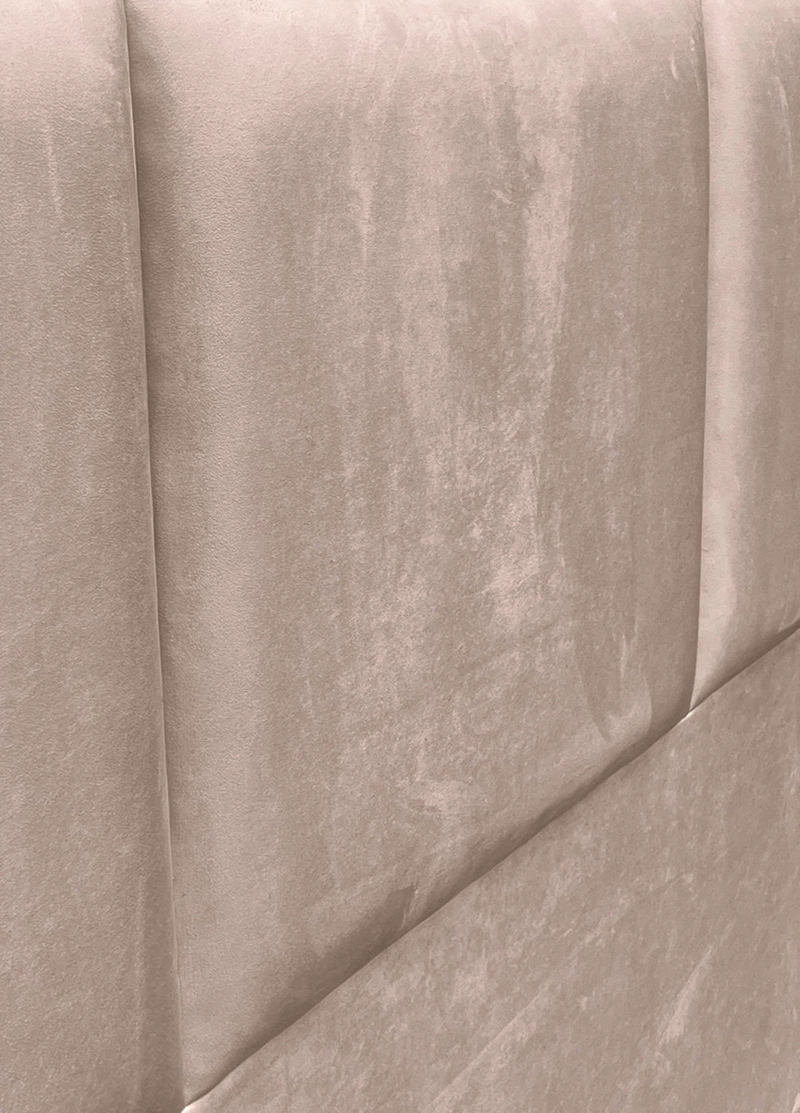RESPALDO DE CAMA BLOCK FELPA BEIGE - KING - 3