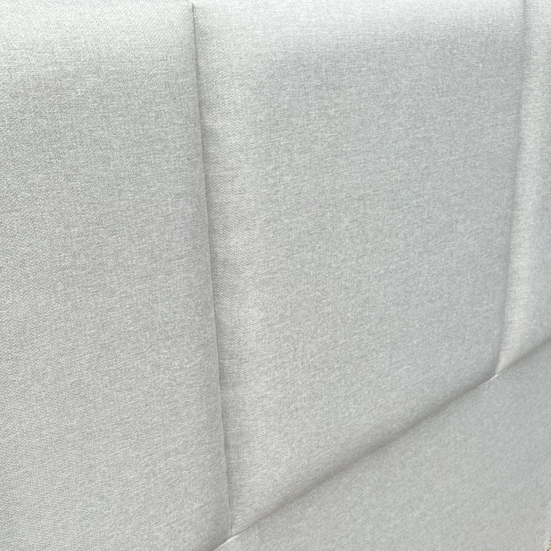 RESPALDO DE CAMA BLOCK LINO GRIS PLATA - SUPER KING - 3