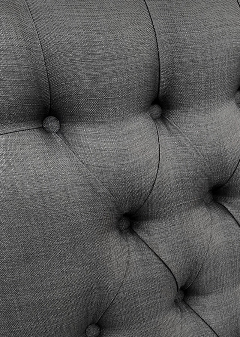 RESPALDO DE CAMA CAPITONE  PREMIUM LINO GRAFITO - KING - 3