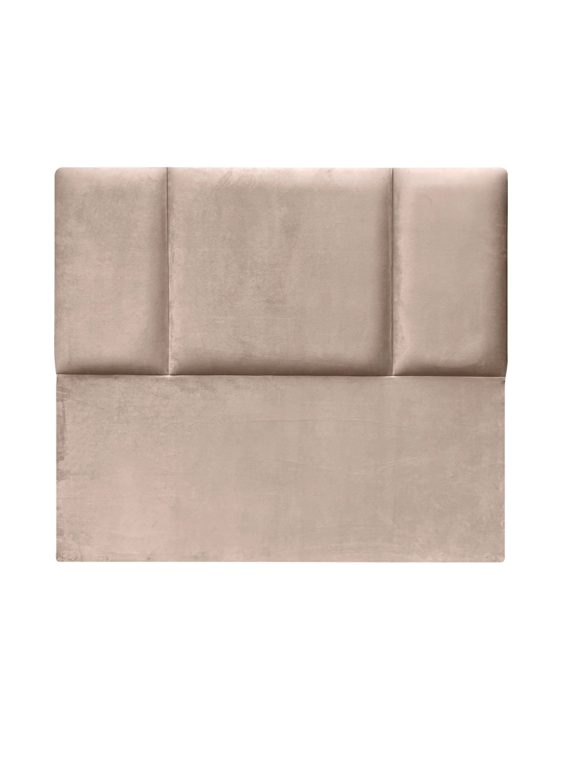 RESPALDO DE CAMA BLOCK FELPA BEIGE - SUPER KING - 2