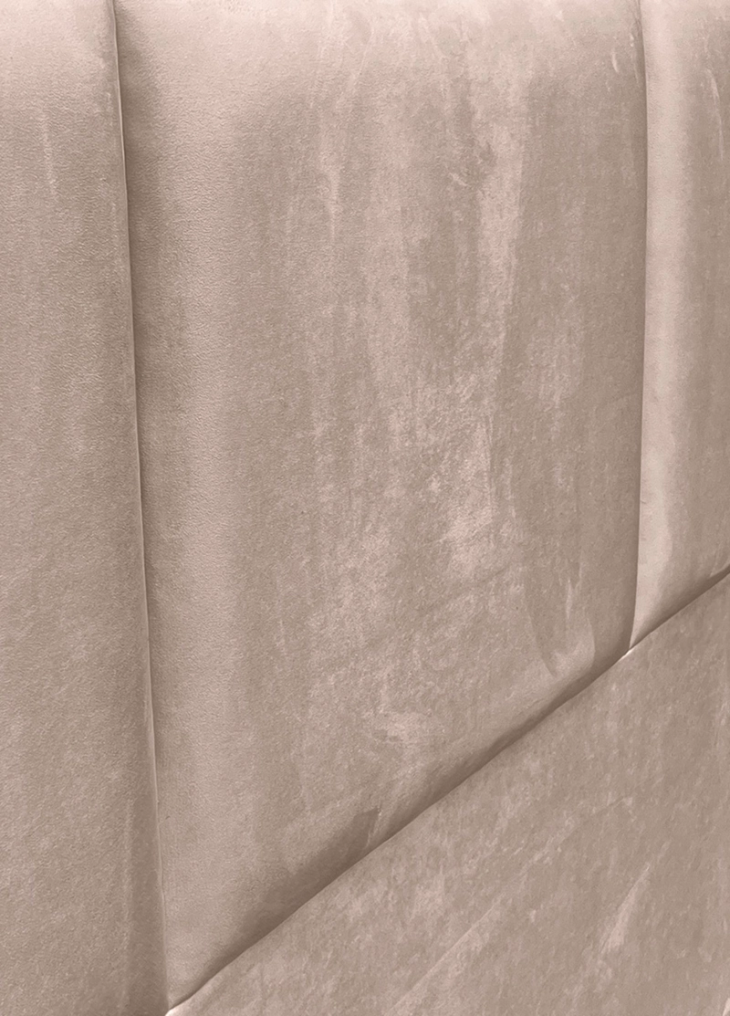 RESPALDO DE CAMA BLOCK FELPA BEIGE - SUPER KING - 3