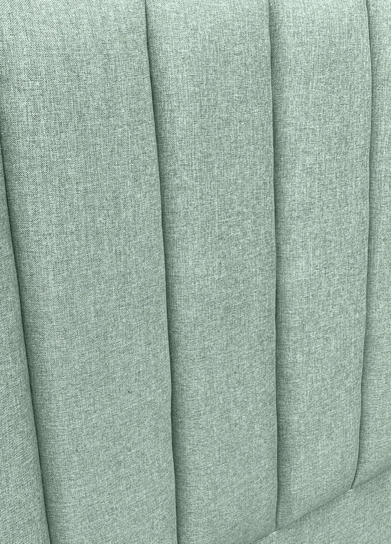 RESPALDO DE CAMA TUBULAR VERTICAL LINO VERDE JEANS - KING - 3