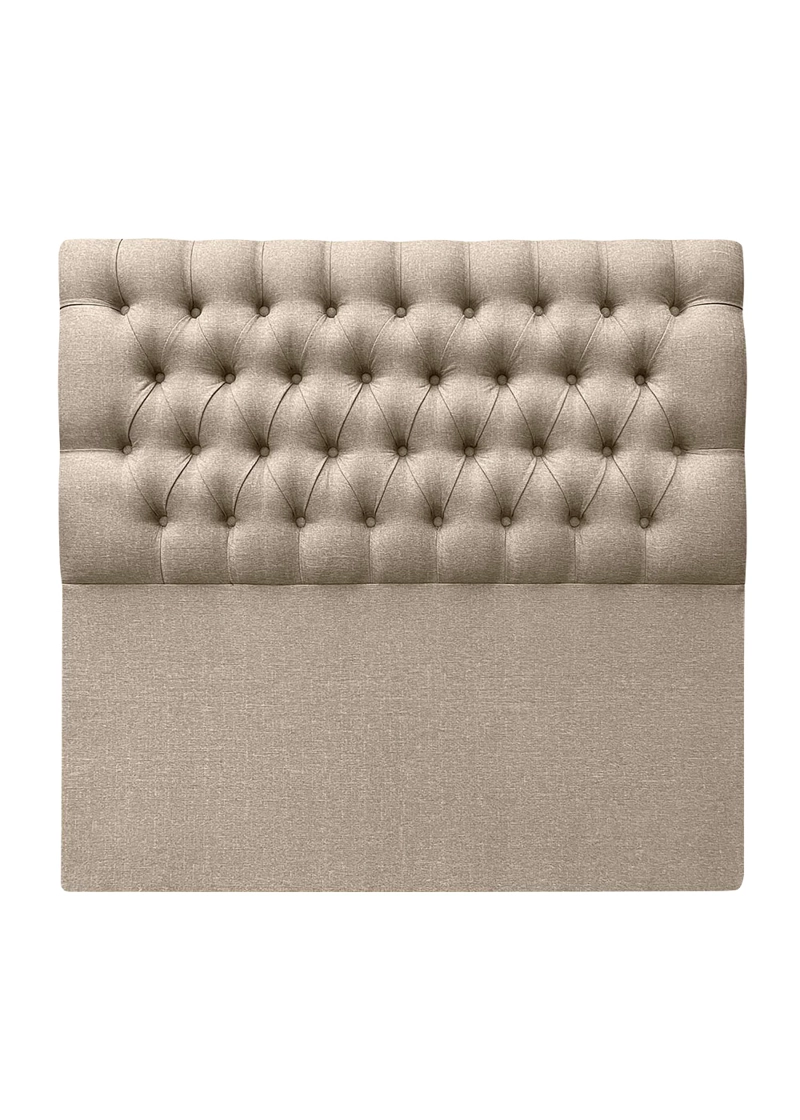 RESPALDO DE CAMA CAPITONE  PREMIUM LINO BEIGE - SUPER KING - 2