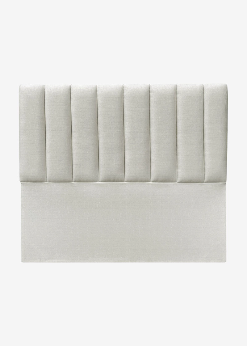 RESPALDO DE CAMA TUBULAR VERTICAL LINO CRUDO - SUPER KING - 2
