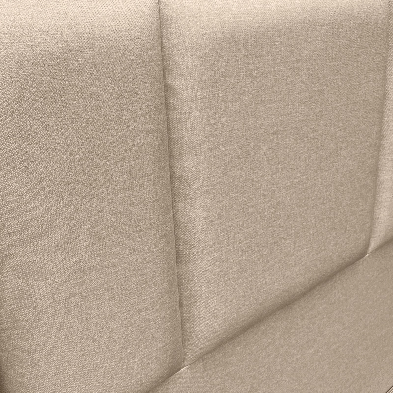 RESPALDO DE CAMA BLOCK LINO BEIGE - KING - 3