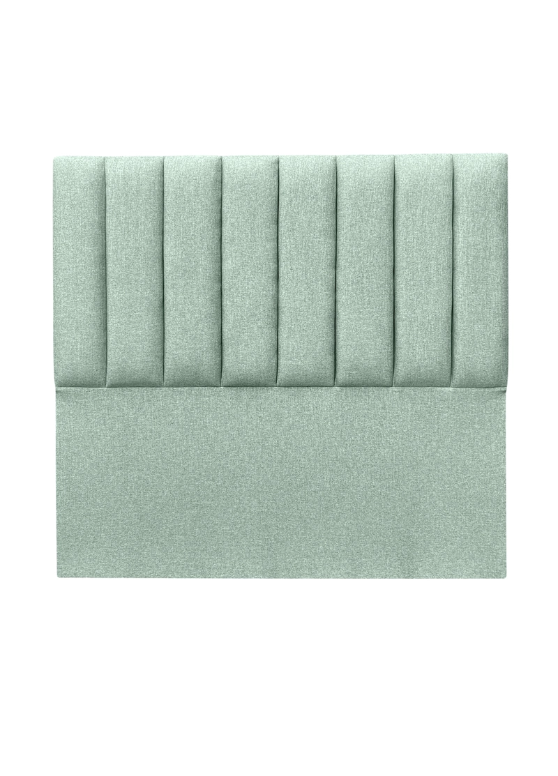 RESPALDO DE CAMA TUBULAR VERTICAL LINO VERDE JEANS - SUPER KING - 2