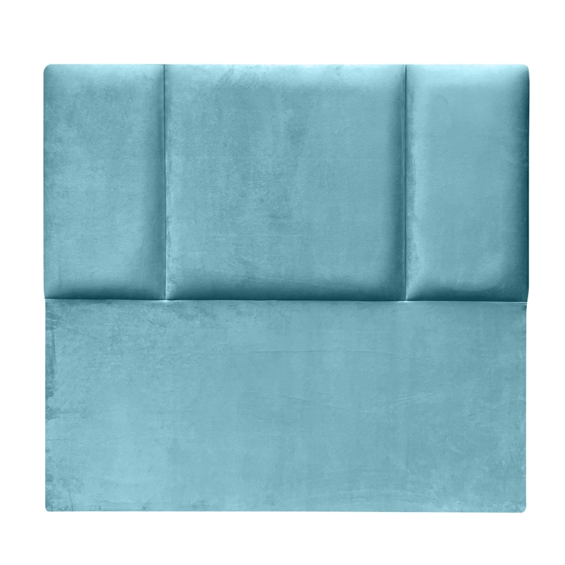 RESPALDO DE CAMA BLOCK FELPA TURQUESA - SUPER KING - 2