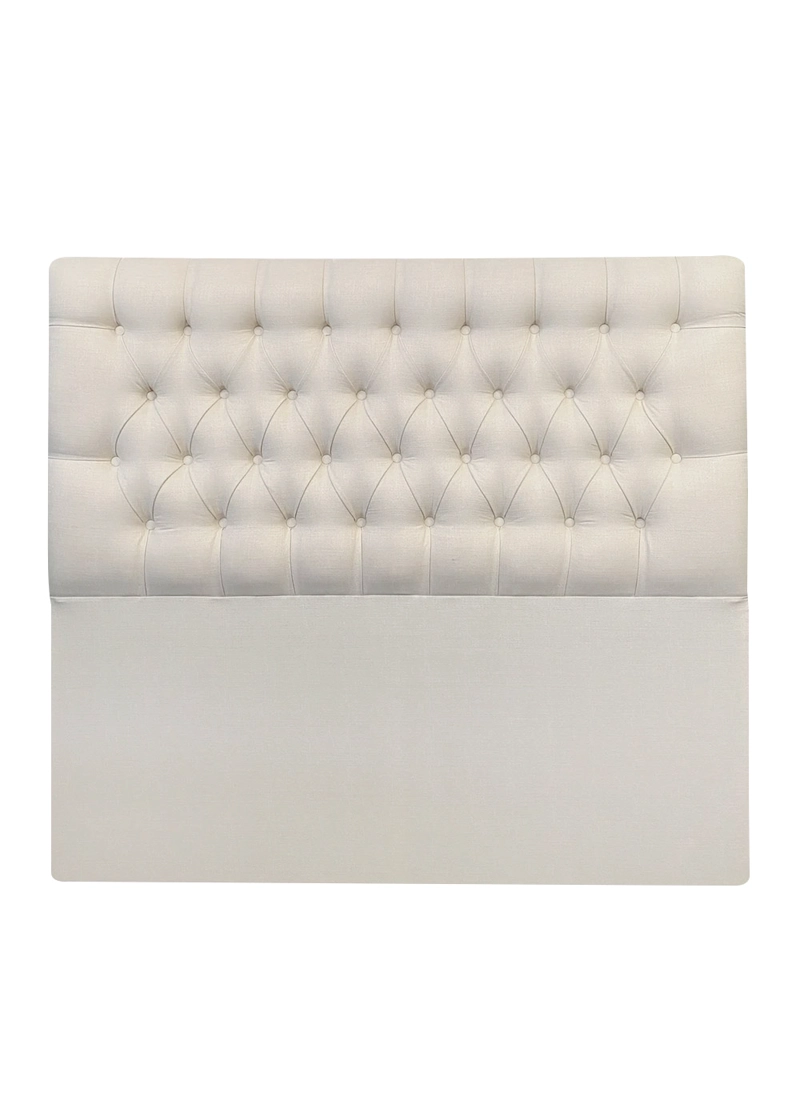 RESPALDO DE CAMA CAPITONE  PREMIUM LINO CRUDO - KING - 2