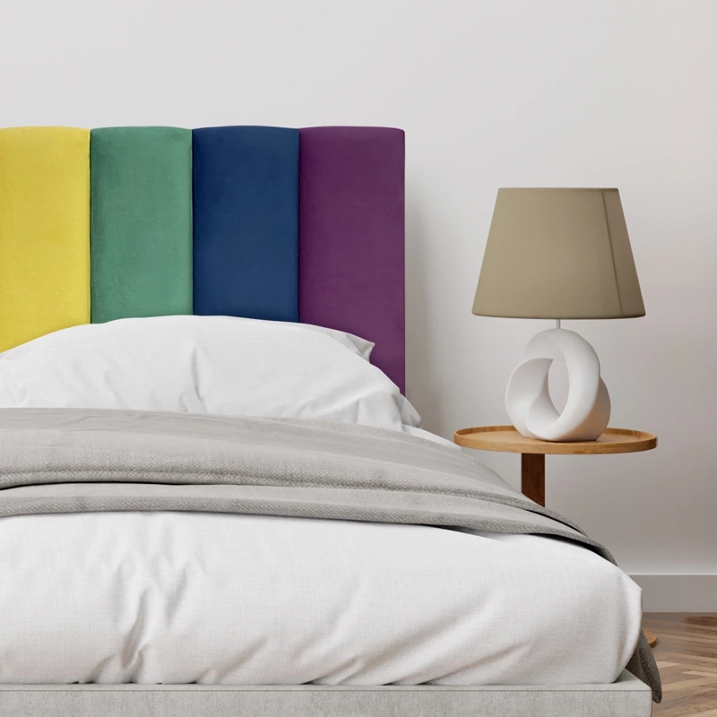 RESPALDO DE CAMA TUBULAR VERTICAL FELPA PRIDE - SUPER KING - 2