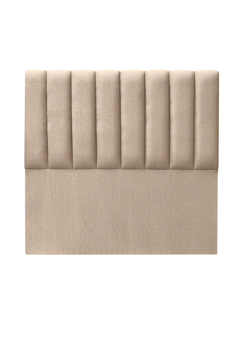 RESPALDO DE CAMA TUBULAR VERTICAL LINO BEIGE - KING - 2