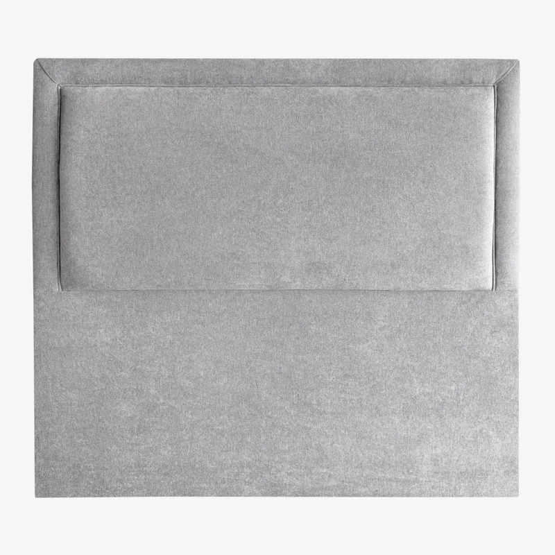 RESPALDO DE CAMA FLAT FRAME VIVO LINO GRIS PLATA - KING - 2