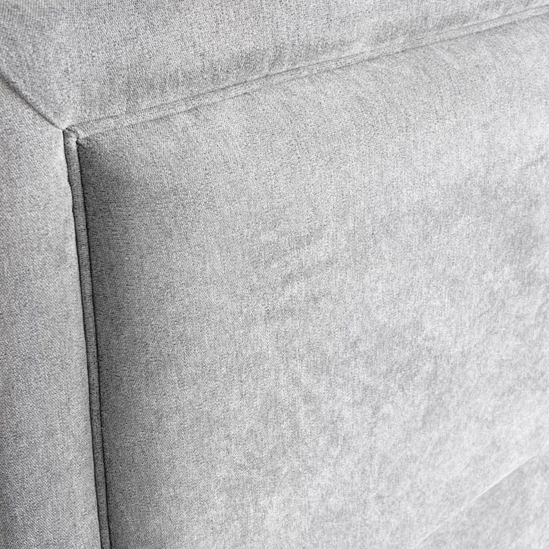 RESPALDO DE CAMA FLAT FRAME VIVO LINO GRIS PLATA - KING - 3