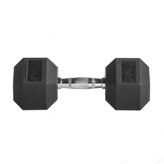 MANCUERNA HEXAGONAL DE CAUCHO UNIDAD 20 KG - 1
