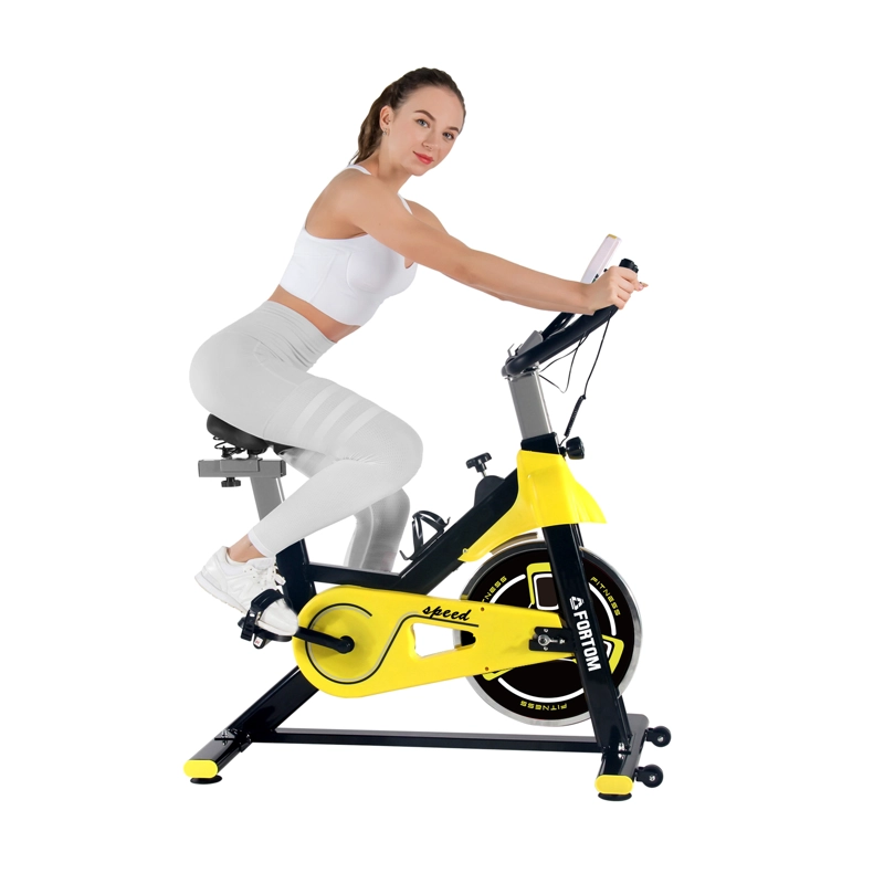 BICICLETA SPINNING DISCO 8 KG BLACK/YELLOW - 4