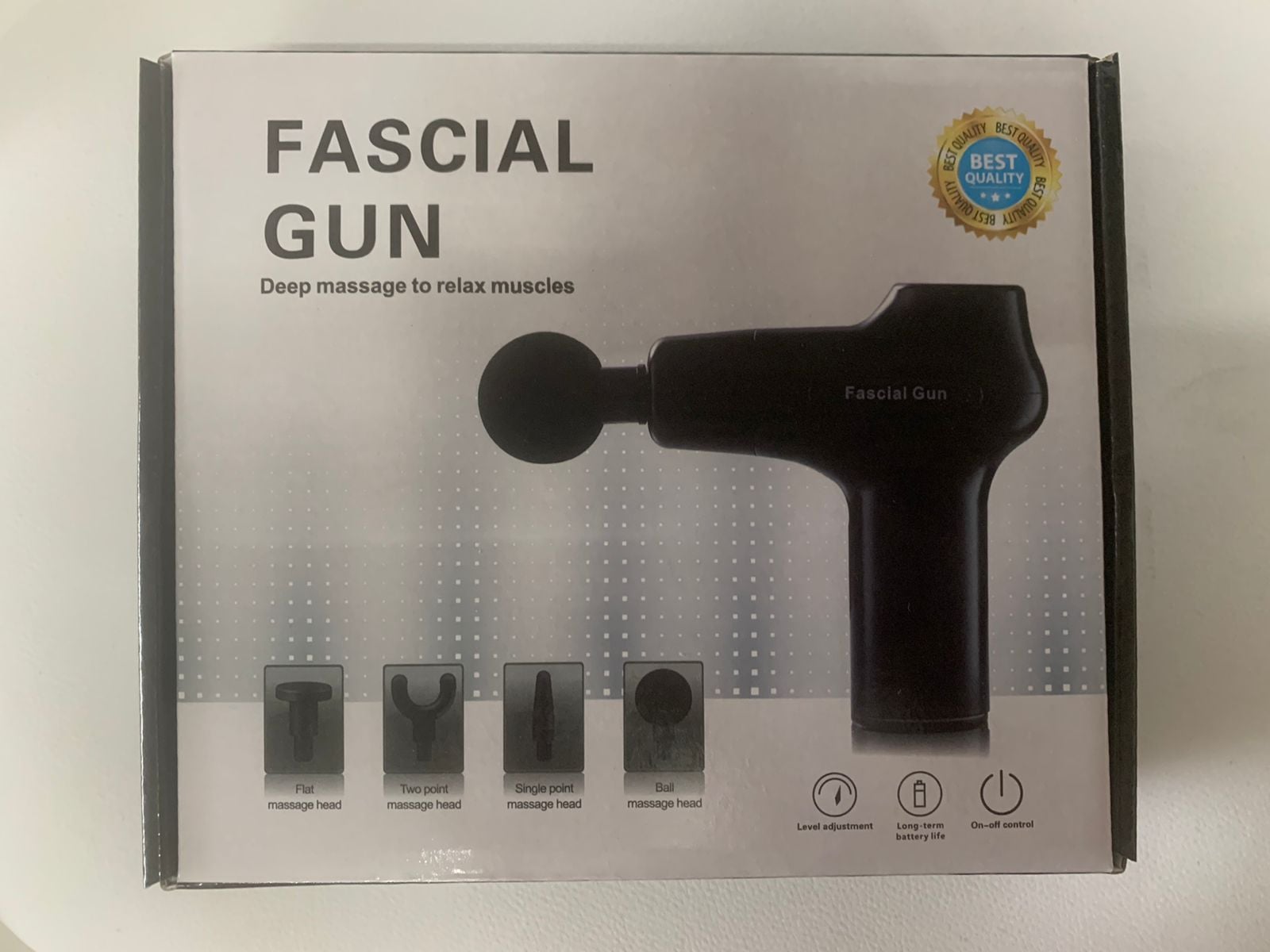 PISTOLA DE MASAJES BASKO FITNESS INALAMBRICO FASCIAL GUN - 3