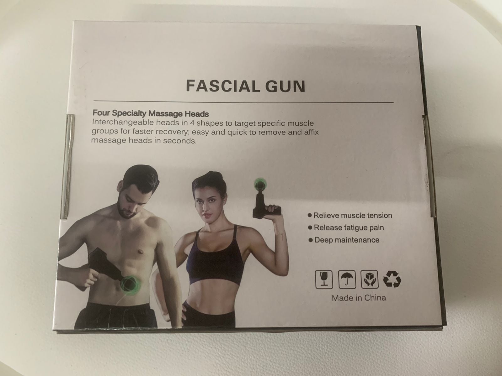 PISTOLA DE MASAJES BASKO FITNESS INALAMBRICO FASCIAL GUN - 4