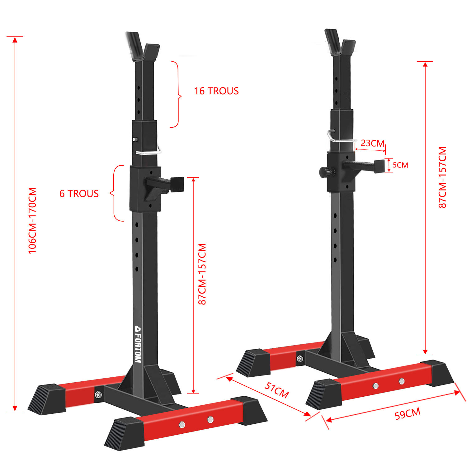 RACK BASKO FITNESS MULTIFUNCION AJUSTABLE - 2