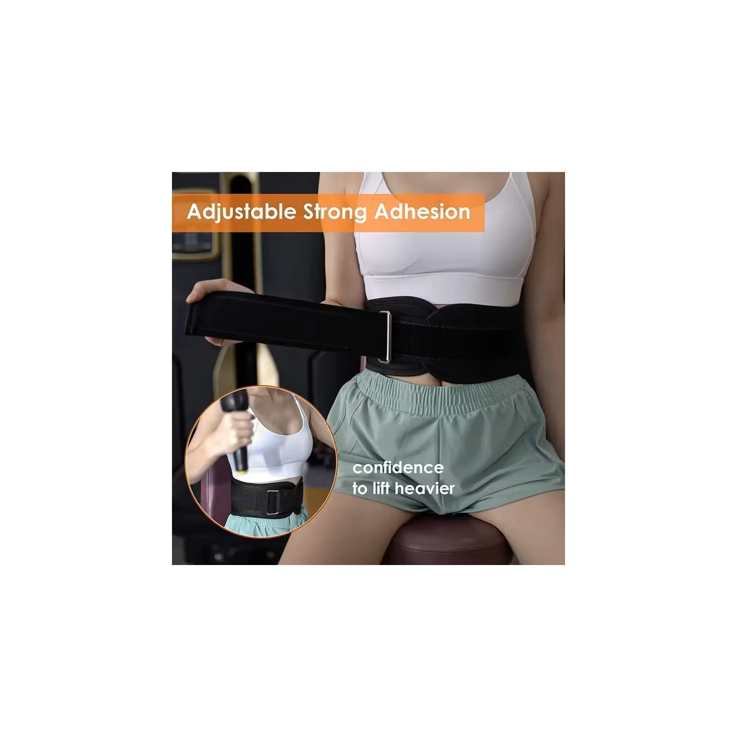 CINTURON BASKO FITNESS NYLON LUMBAR PESAS TALLA L - 3