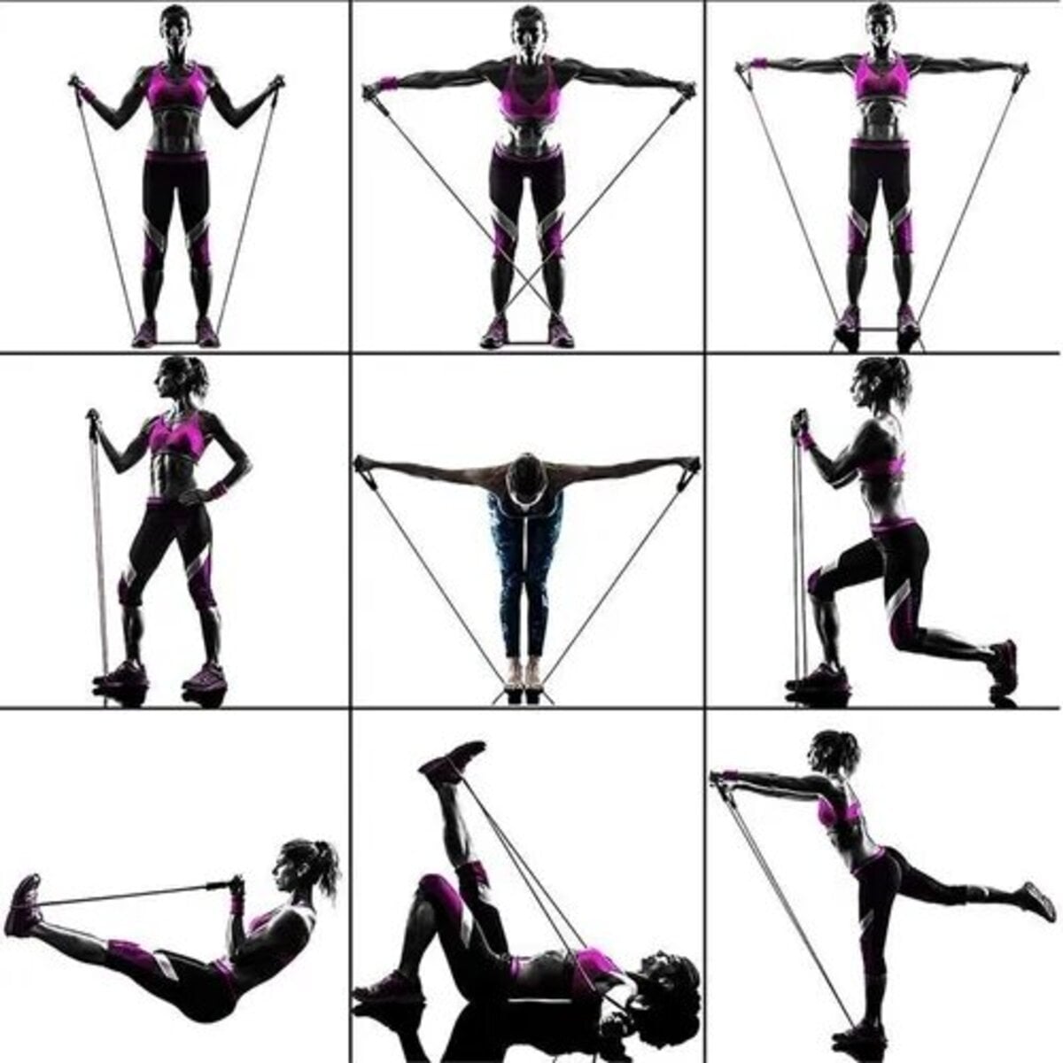 SET BASKO FITNESS BANDAS ELASTICAS TUBOS 11 PIEZAS - 3